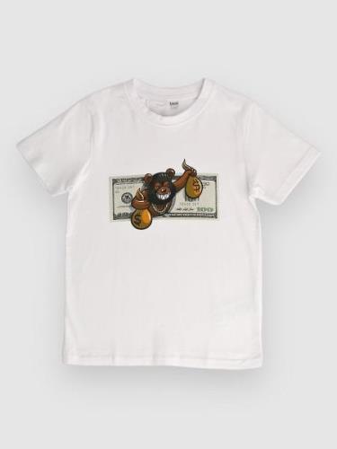 Mister Tee Money Bear T-shirt hvid