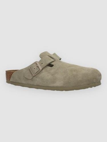 Birkenstock Boston Suede Leather Sandaler grøn