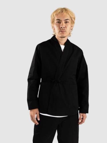 Anerkjendt Akjesper Kimono Overshirt Jakke sort