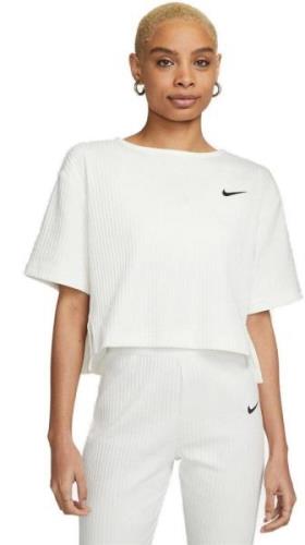 Nike Sportswear Ribbed Jersey Tshirt Damer Tøj Hvid S