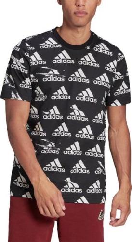 Adidas Essentials Brandlove Single Jersey Tshirt Herrer Tøj Sort M