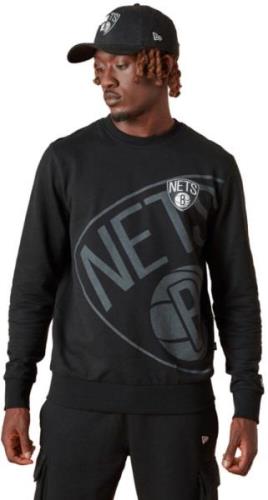 New Era Washed Pack Brooklyn Nets Sweatshirt Herrer Tøj Sort L