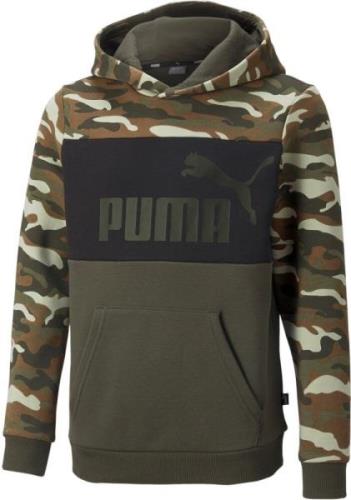 Puma Essentials+ Camo Hættetrøje Drenge Tøj Grøn 104