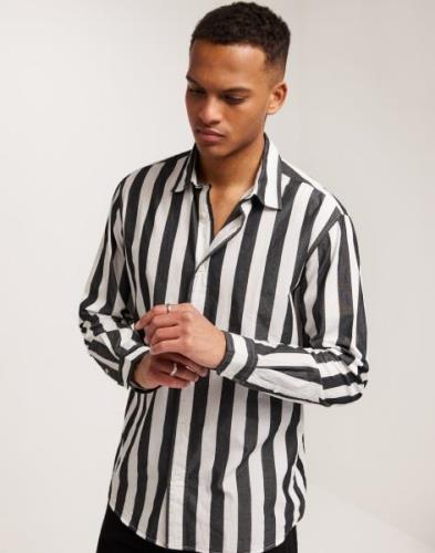 Selected Homme Slhregredster Shirt Stripe Ls Stribede skjorter Ternet/...