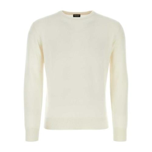 Ivory Cashmere Sweater, Hyggelig og Stilfuld