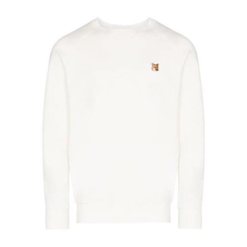 Hvid Logo Broderet Sweater