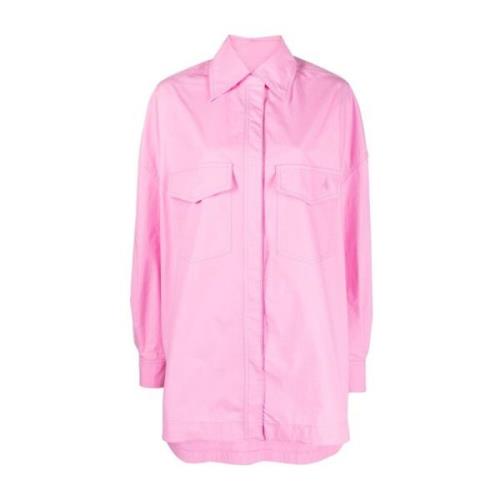 Pink Elaine Knappet Overshirt