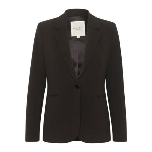 Klassisk Sort Blazer med Lange Ærmer