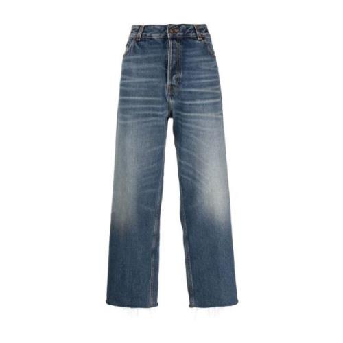 Blå Wide Jeans Opgrader Stilfuld SS23