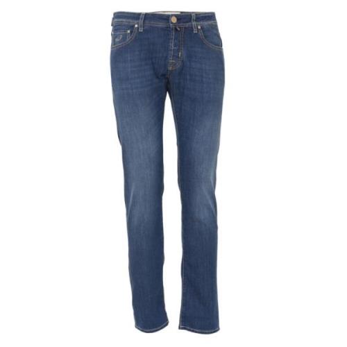 Super Slim Fit Jeans - Størrelse 34, Farve: Mørkeblå