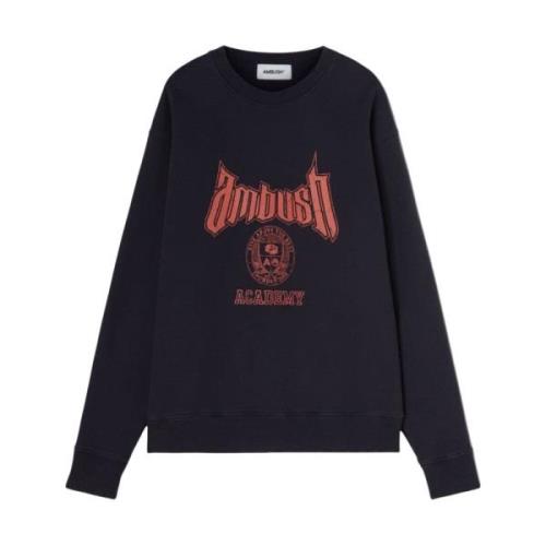 Blå Bomulds-Blend Sweatshirt