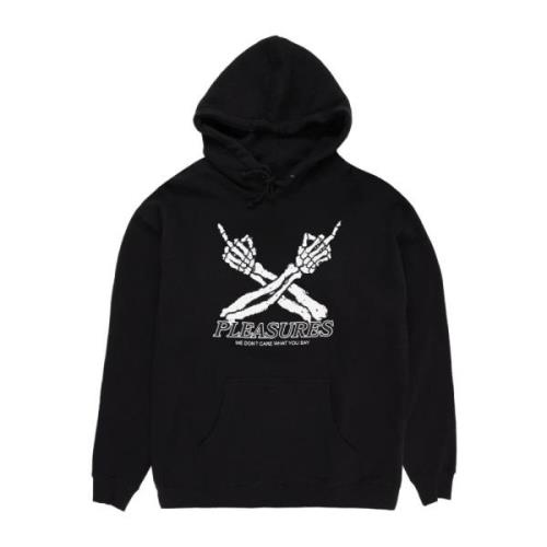 Grafisk Print Bomuld Blandet Hoodies