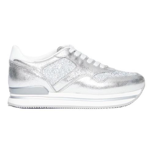 Sølv Glitter Sneakers til Kvinder