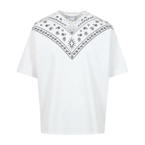 Hvide Bandana Print T-shirts og Polos