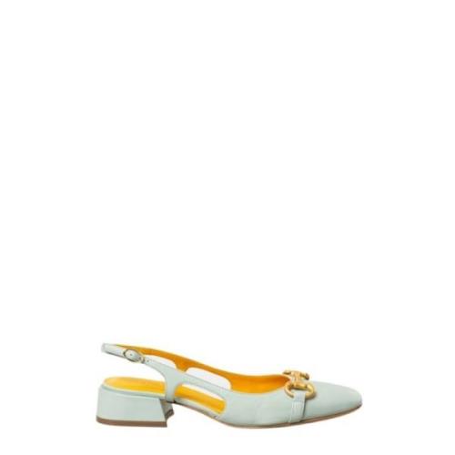 Brun Læder Slingback Sandal