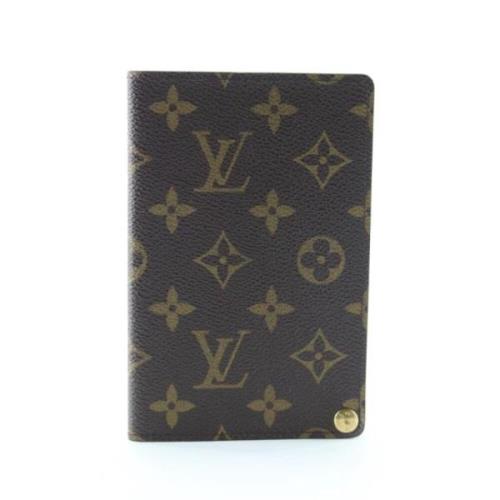 Vintage Brunt Lærred Louis Vuitton Dagbog