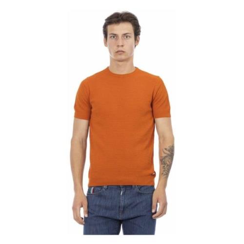 Moderne Orange Bomuldssweater til Mænd