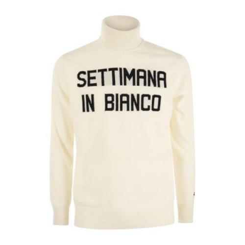 Uld og kashmir blanding rullekrave sweater SETTIMANA IN BIANCO