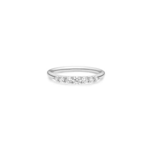 Elegant Dainty Harmony Ring med Top Wesselton Diamant