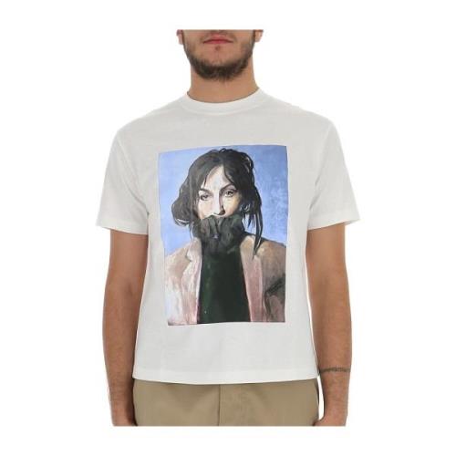 grafisk-tryk t-shirt