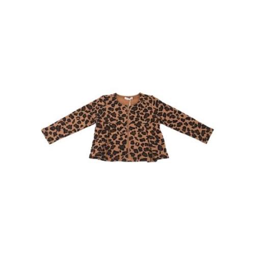 Leopard Print Fullzip Sweatshirt