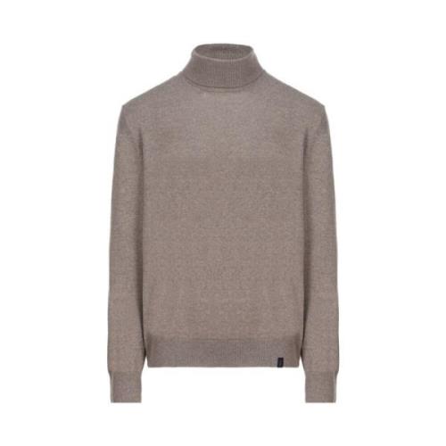 Grå Turtleneck Sweater i Shaved Wool