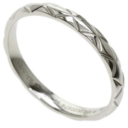 Brugt Sølv Platinum Chanel Ring