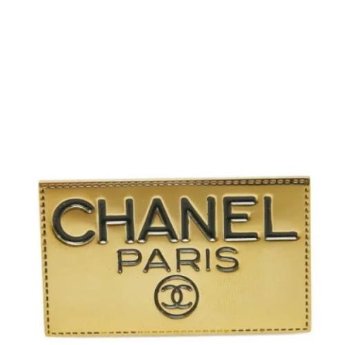 Guld Metal Chanel Brosje