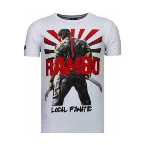 Rambo Shine Rhinestone - Herre T-Shirt - 5769W