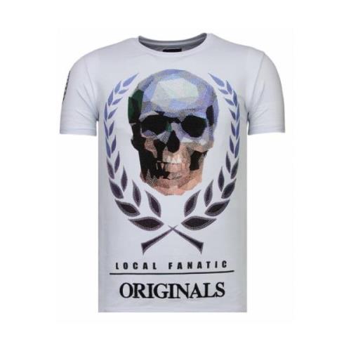 Skull Originals Rhinestone - Herre T-shirt - 13-6224W