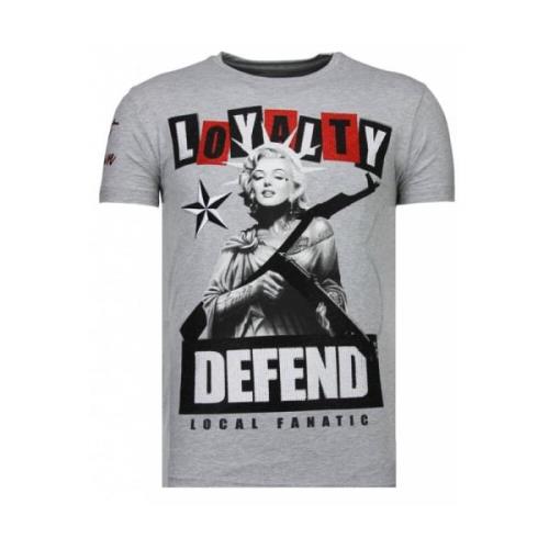 Loyalty Marilyn Rhinestone - T Shirt Herre - 13-6222G