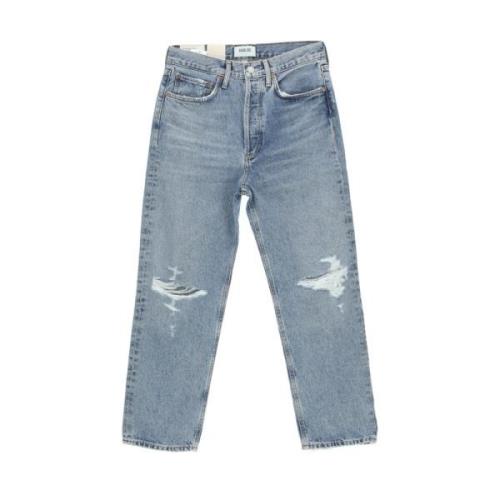 90s Crop Suspenders Jeans