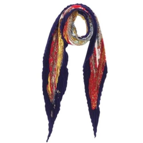 Brugt Multifarvet Silke Hermès Tørklæde