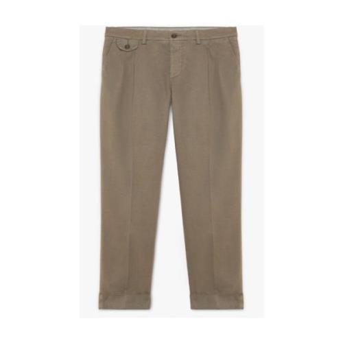 Taupe Stretch Bomuld Chinos