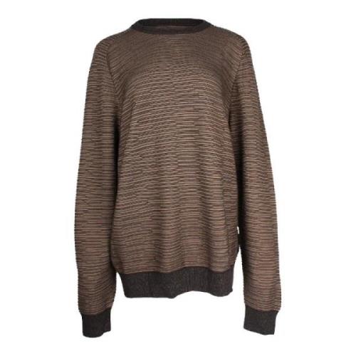 Stilfuld Oversized Brun Bomuldssweater