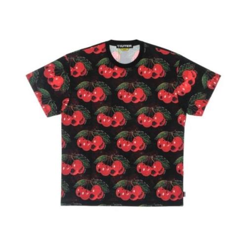 t-shirt mand kirsebær allover