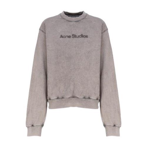 Grå Bomuldsfleece Sweater