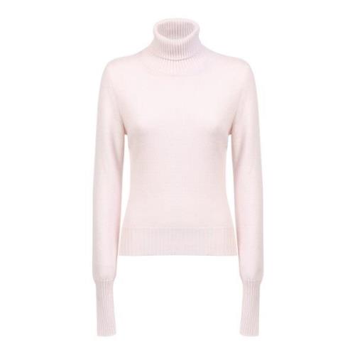 Cremefarvet uld turtleneck sweater