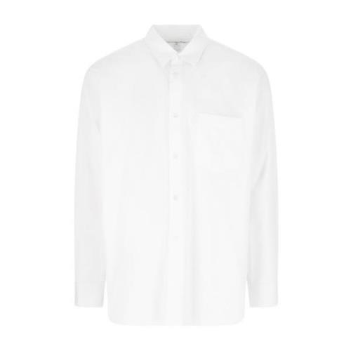 Klisk hvid bomuldsskjorte med knaplukning