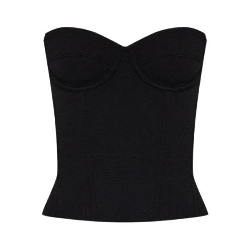 Ribbet Strapless Bustier Top