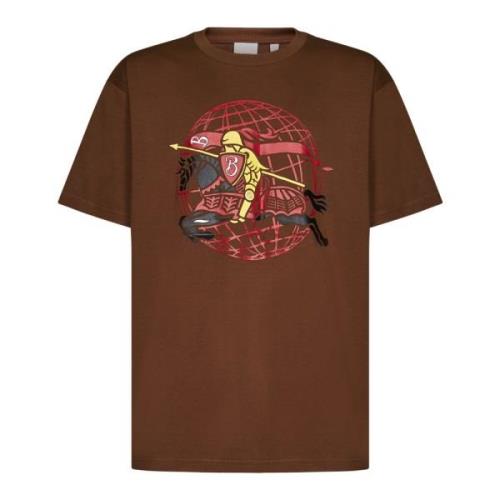 Brun Equestrian Knight Grafisk T-shirt eller Polo