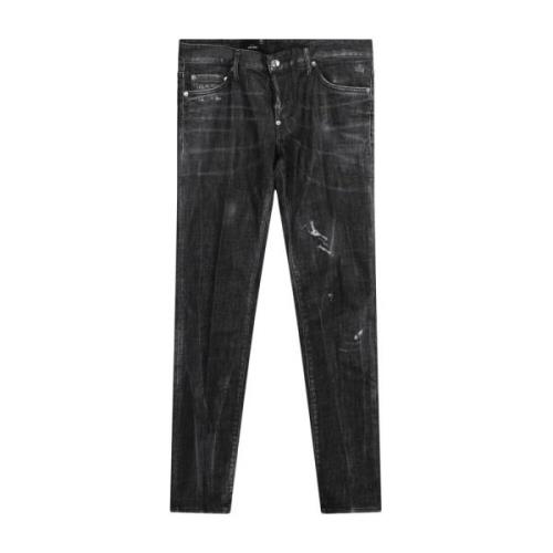 Floated Effect Slim Jeans