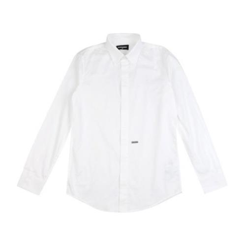 Hvid Bomuldsskjorte til Drenge