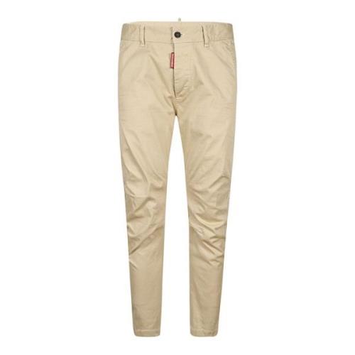 Elegante Beige Chinos til Mænd