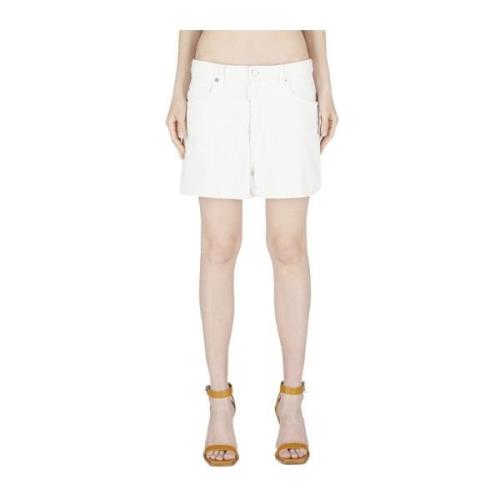 Hvide Denim Shorts - Moderne Stil