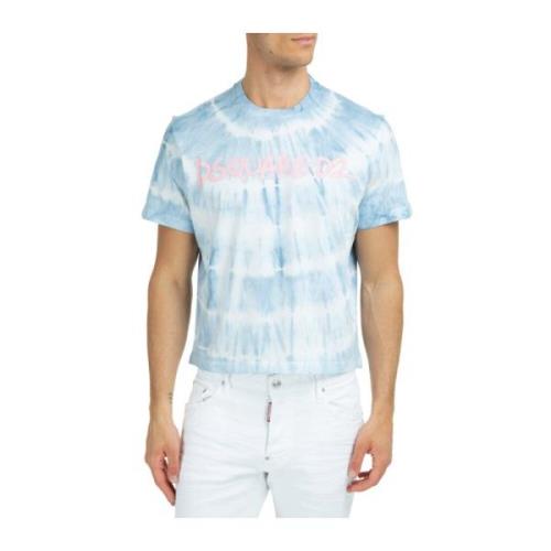 Multifarvet Mønstret Herre T-Shirt