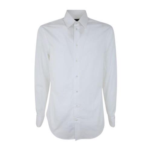Klassisk Skjorte, 100 Hvid Klassisk Skjorte