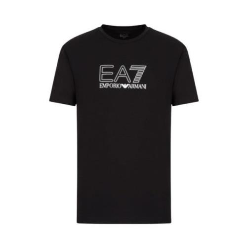 Sort EA7 T-Shirt, Regular Fit
