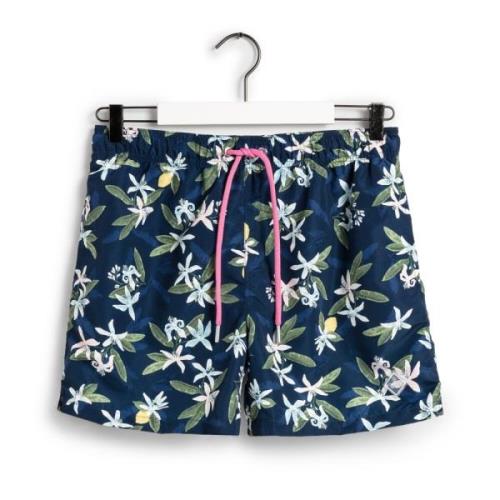 Marine Lemon Flower Swim Shorts