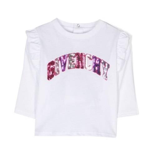 Baby Pige Hvid Bomuld Jersey T-Shirt